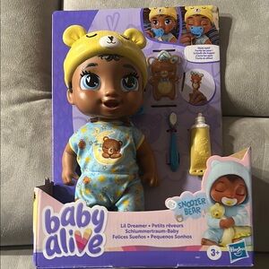 Baby Alive Doll in Blue with Accessories